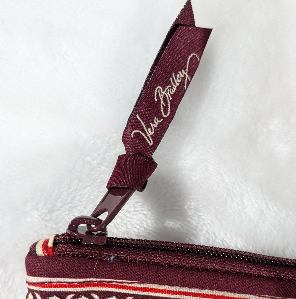 Vera Bradley Villager Burgundy Medallion Quilted Tote Bag - Picture 13 of 16